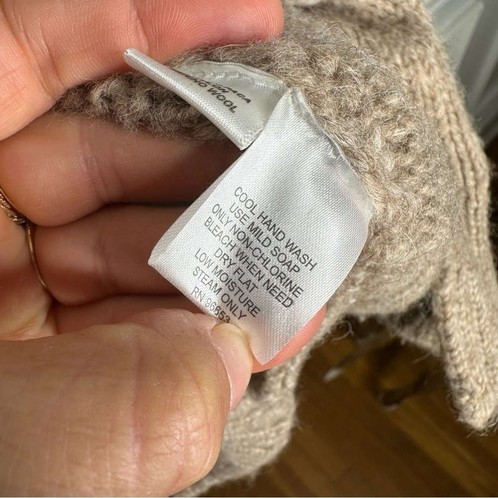 Christopher Fischer Alpaca Cashmere Full Zip Asymmetrical Sweater Cardigan - Picture 7 of 9